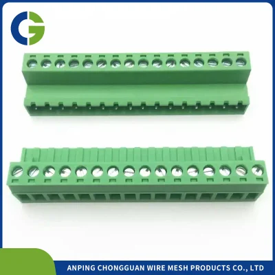 Fabrik 2,5 mm 3,5 mm 5 mm 5,08 mm Schraubsteckbarer Leiterplattenklemmenblock für SPS-Sensor Schraubenloser Klemmenblock